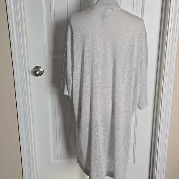 Chico’s Light Heather Gray Open Front Cardigan – Soft Everyday Layer, Size 1 (M) - Picture 6 of 9